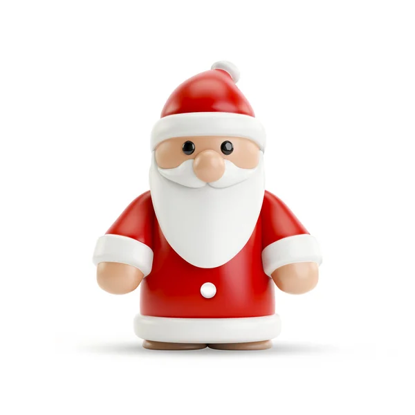 Figura Santa Clause Illustrazione Isolata Sfondo Bianco — Foto Stock