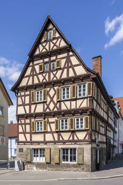 Vista Della Casa Legno Sindelfingen Germania — Foto Stock