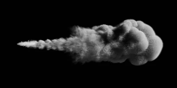 Witte rook textuur op zwarte achtergrond — Stockfoto