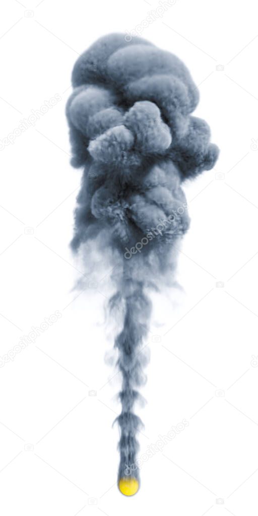 smoke isolated on white background