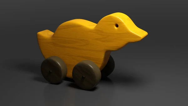 Wooden toy duck — Stock Photo, Image