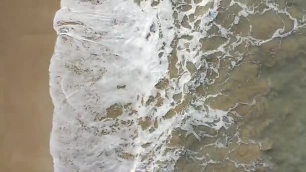 Vuelo Sobre Playa Surf — Vídeo de stock