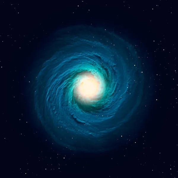 Uma Ilustração Uma Galáxia Espiral Típica — Fotografia de Stock