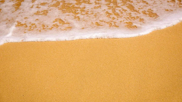 Uma Imagem Uma Praia Arenosa Costa Textura Fundo — Fotografia de Stock