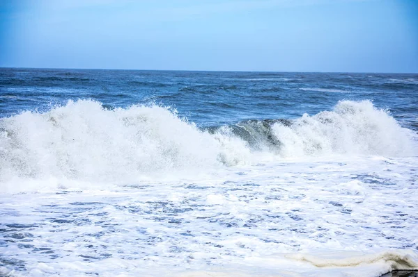 Obraz Burzowego Krajobrazu Oceanu Tle — Zdjęcie stockowe