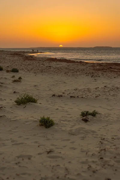 Una Imagen Una Puesta Sol Bahía Jurian Australia Occidental — Foto de Stock