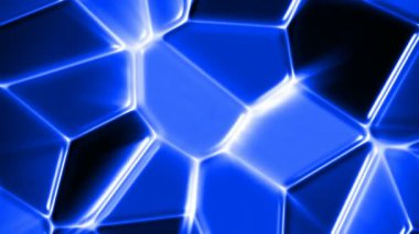 Soyut mavi mozaik hareketli arka plan sorunsuz döngü