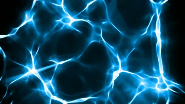 蓝色能量流运动背景无缝回路 — 图库视频影像