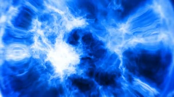 Blau Fließende Energie Abstrakter Hintergrund Nahtlose Schleife — Stockvideo