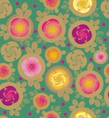 Gül ve daire içinde bırakır