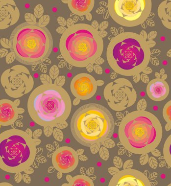 Gül ve daire içinde bırakır