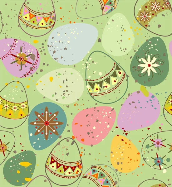 Ornamental Easter eggs — Stock Vector