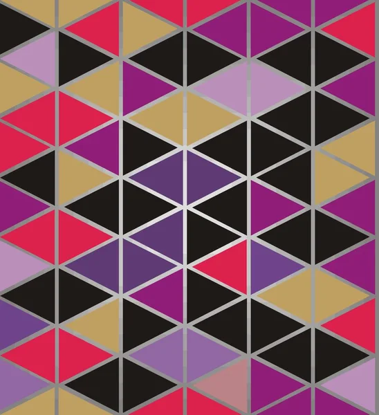 Modèle lumineux de triangles — Image vectorielle