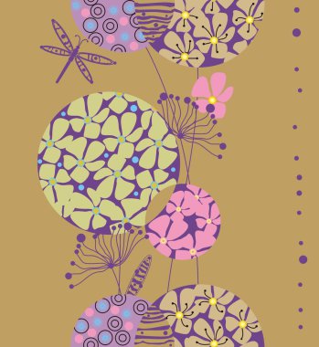 Çevrelerinde dekoratif çiçek