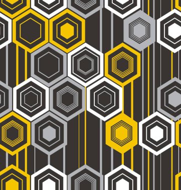 Soyut altıgenler dokusuna