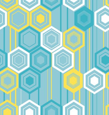 Soyut altıgenler dokusuna