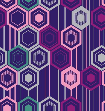 Soyut altıgenler dokusuna