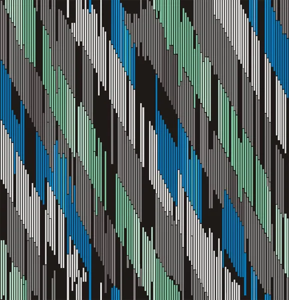 Ornamento diagonal abstrato de traços —  Vetores de Stock