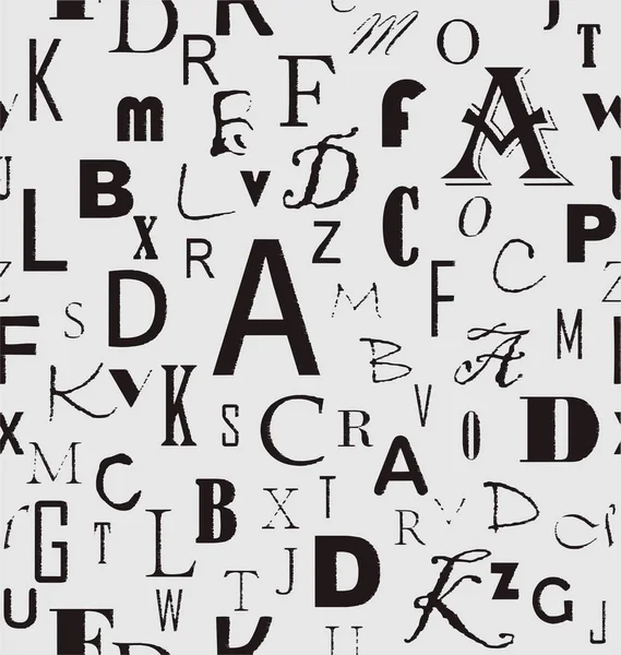 拉丁文字母无缝模式 — 图库矢量图片