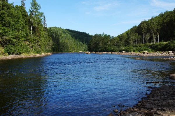 Salmon river in Quebec — Stock Photo, Image