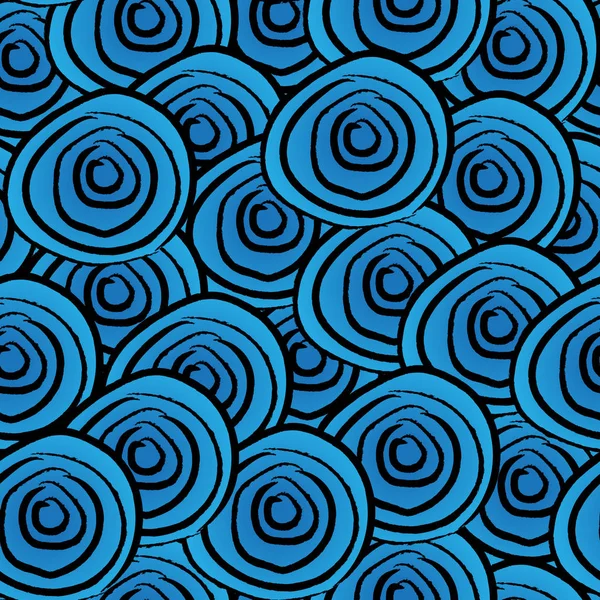 Fondo de remolino azul sin costuras — Vector de stock