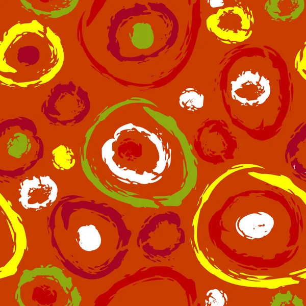 Sömlös swirly orange mönster — Stock vektor