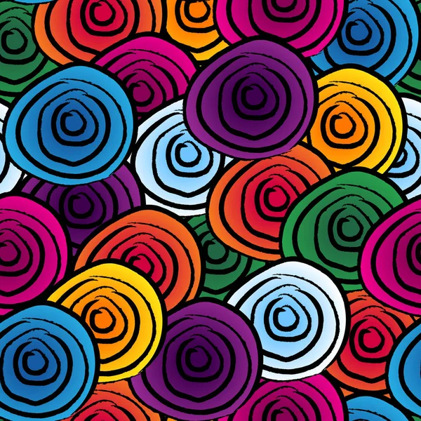 Seamless colorful swirl background — Stock Vector