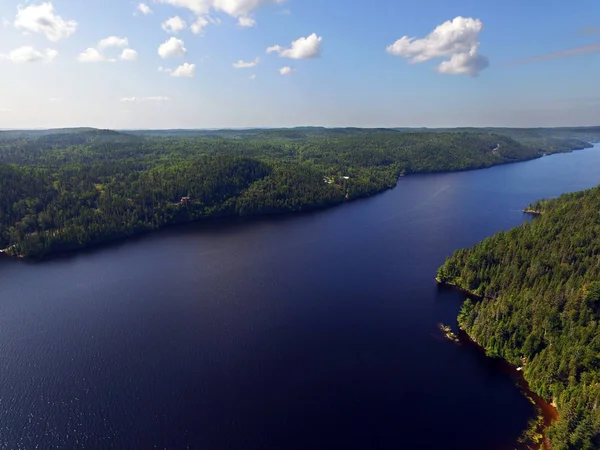 Aerial view of a river — Stock Photo, Image