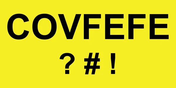 Covfefe metin — Stok Vektör