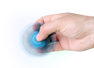 Erkek el topluca spinner dönen tutarak