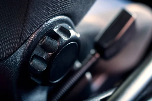 Car seat adjustment, close up — Stock Photo, Image