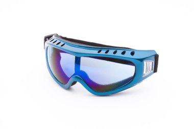 beyaz zemin üzerinde koruyucu gözlük