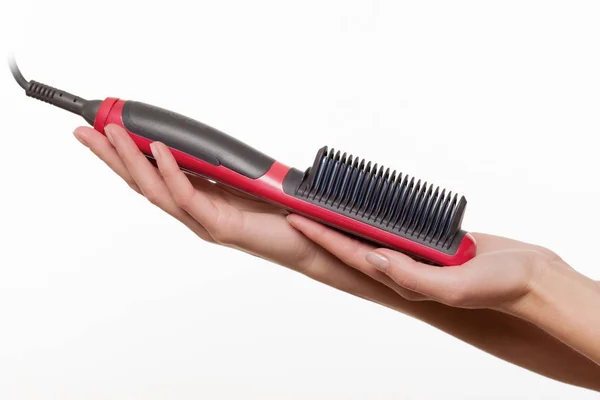 Brosse à lisser les cheveux en céramique Images De Stock Libres De Droits