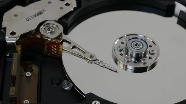 Record  data on hard disc — Stock Video