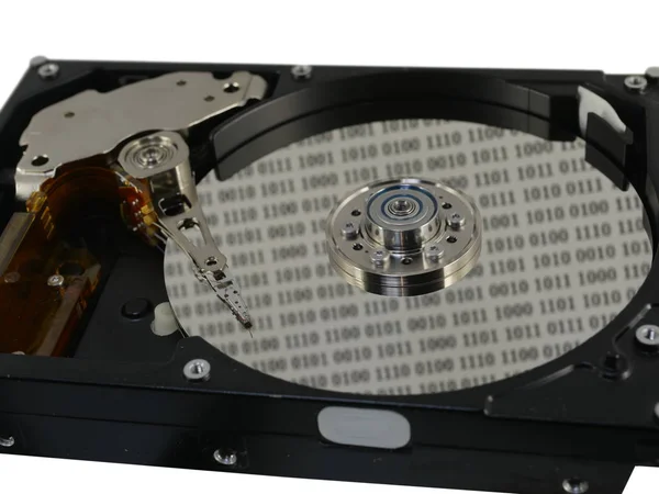 Hard disc with data — Stock Photo, Image
