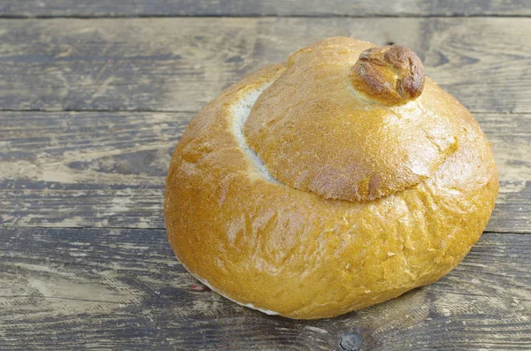 Cuenco de pan vacío con tapa — Foto de Stock