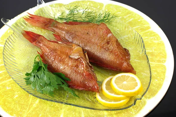 Smoked salwater red fish — Stock Photo, Image