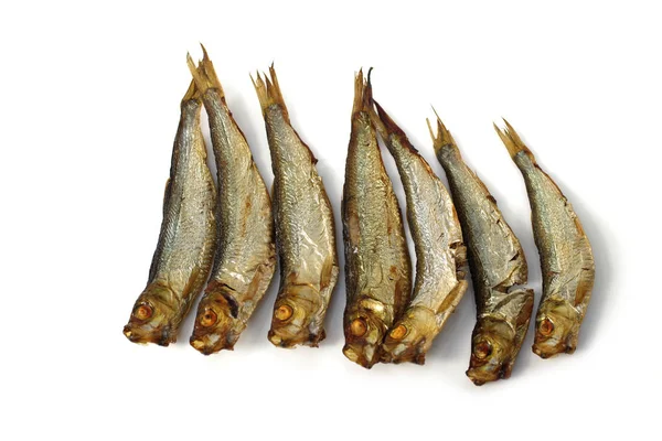 Smoked whole sprats — Stock Photo, Image