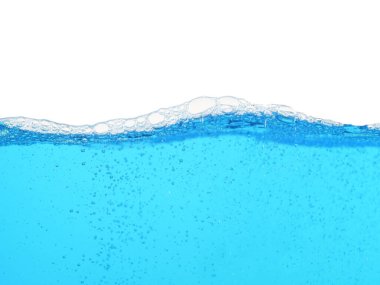 köpüklü mavi su 