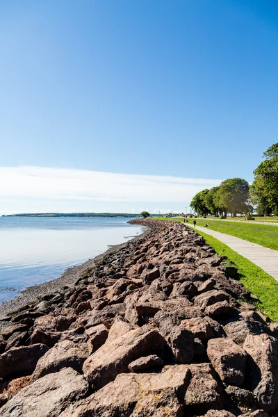 Walkway Along Seawall — Stock Photo, Image