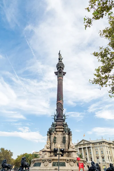 Columbus Statue in Barcelona — Stock Photo, Image