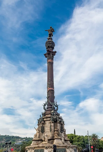 Estátua de Colombo em Barcelona — Fotografia de Stock