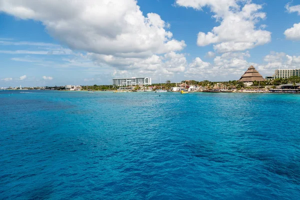 Agua azul de Cozumel — Foto de Stock