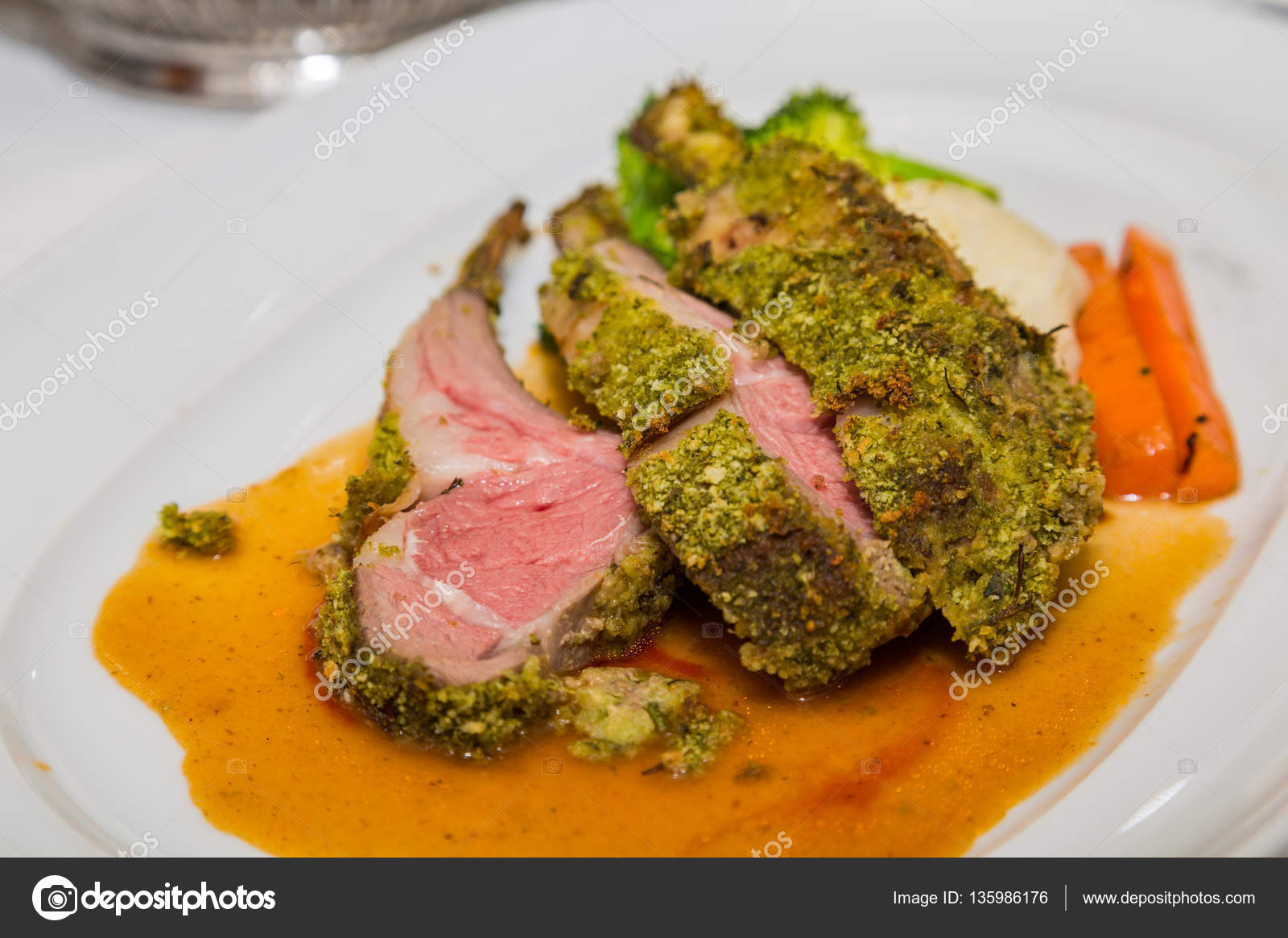 Encrusted Lamb Chops — Stock Photo © dbvirago #135986176
