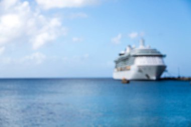 Cruise gemi kopya alanı ile odak dışı