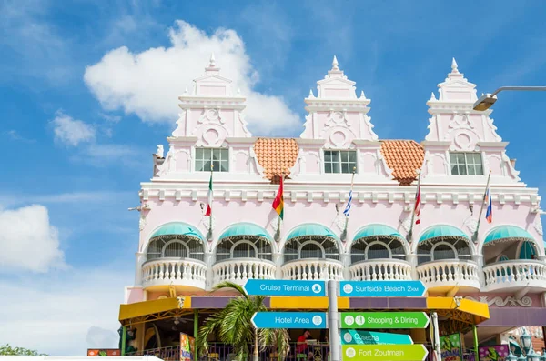 Segni di direzione in Aruba — Foto Stock