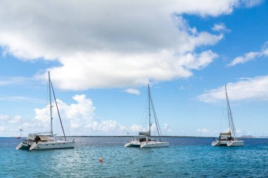 Üç beyaz katamaran Belize