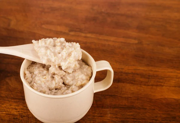 Mug of Oatmeal — Stock Photo, Image