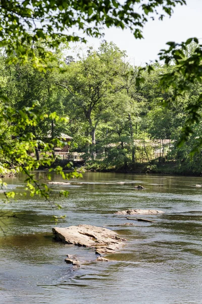 Boulders in Fast River — Stock Photo, Image