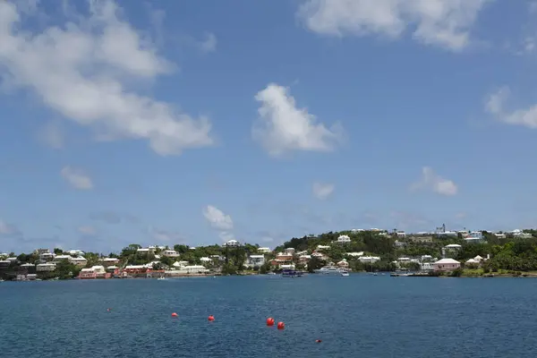 Bermuda kust huizen — Stockfoto